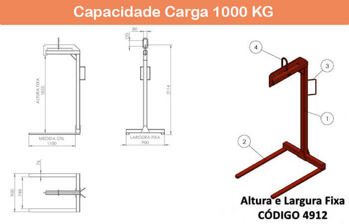 Garfo Paleteiro Fixo 4912