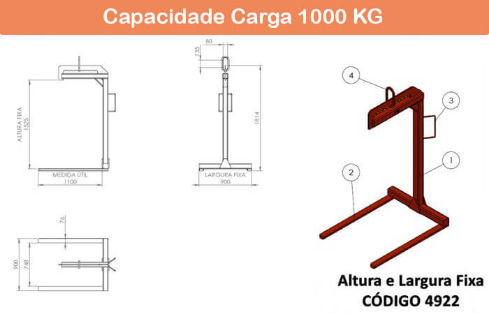 Garfo Paleteiro Fixo 4922