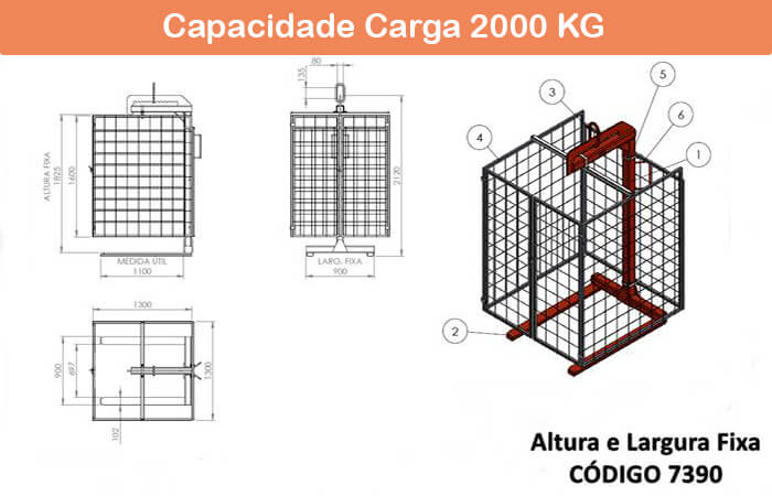 Garfo Paleteiro com Tela 7390