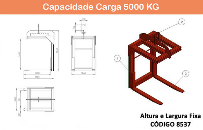 Garfo Paleteiro Fixo 8537