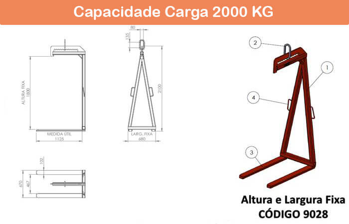 Garfo Paleteiro Fixo 9028