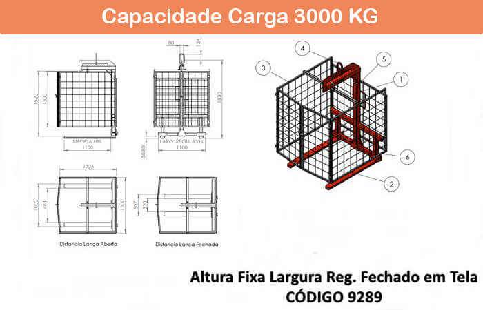 Garfo Paleteiro com Tela 9289