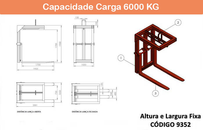 Garfo Paleteiro Fixo 9352